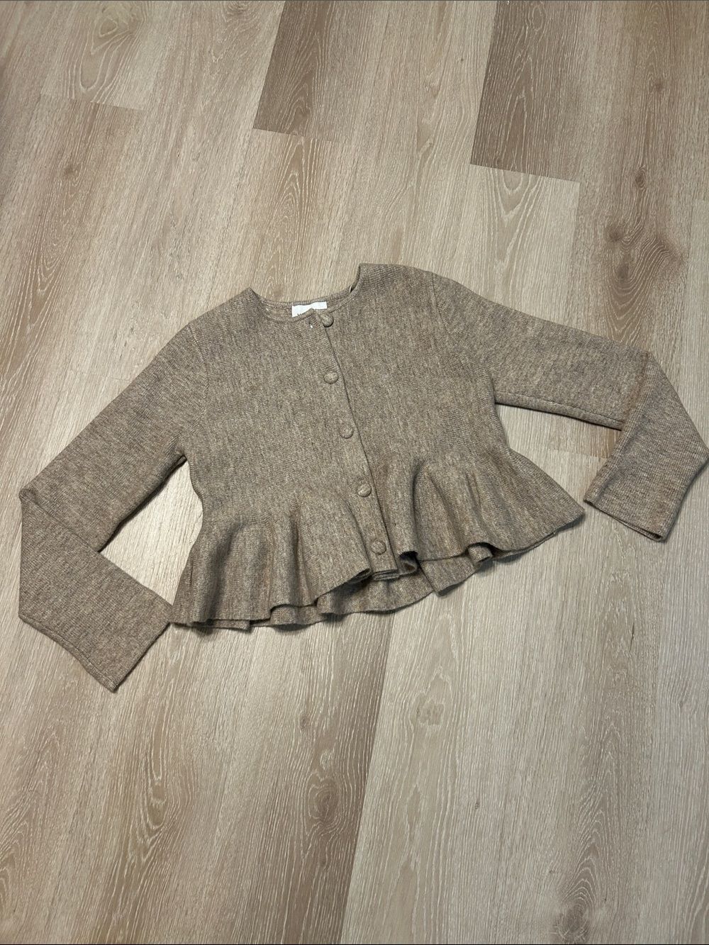 Mable West of Fifty Five NWT Marcel Peplum Sweater Cardigan sz Medium